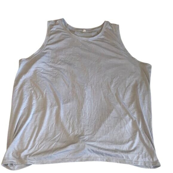 Old Navy Active Gray Sleeveless Tank Top With Twist Front Detail Womens Size XL - Picture 1 of 5